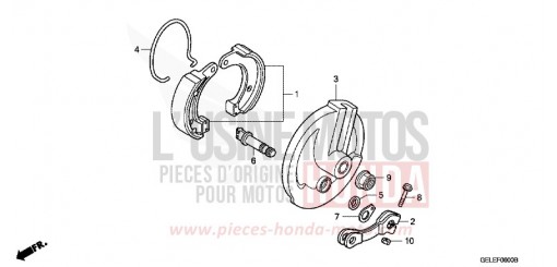 FRONT BRAKE PANEL CRF50F4 de 2004